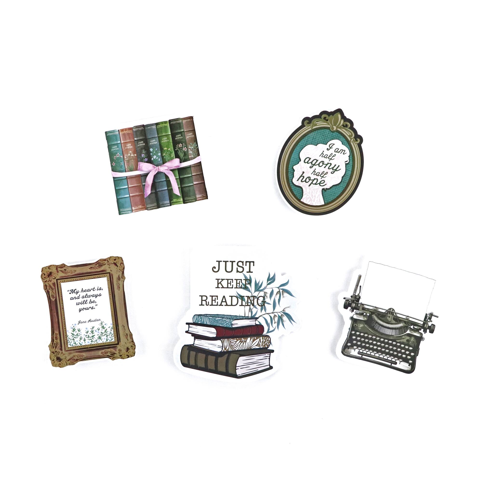 Assorted Romantic Vinyl Die Cut Stickers, 10pc. by Recollections™